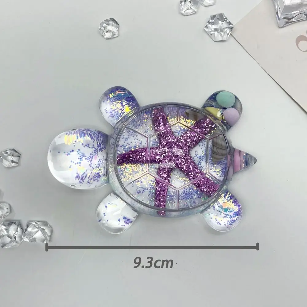 Statue Flash Flowing Sand Candy Color Turtle Luminous Bead Cute Starfish Turtle Starfish Lovely Turtle Small Ornament Gifts
