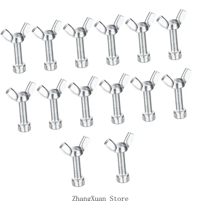 Von Hand angezogener Töpferscheiben-Schlägerschraubensatz, 14-teiliges 304-Stahl-Ersatzteil für Radkopf- und Basisbefestigungen – Detail 8