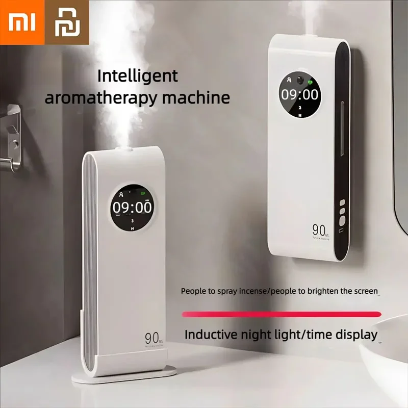 

Xiaomi Youpin ароматерапевтический спрей очиститель воздуха светодиодный цифровой дисплей настенный дезодорация воздуха умные часы со светом домашний новый