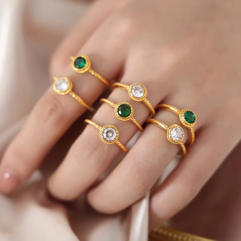 

New Fashion Trend Unique Design Elegant Exquisite Light Luxury Set Zircon Ring Women Jewelry Party High Gifts Wholesale