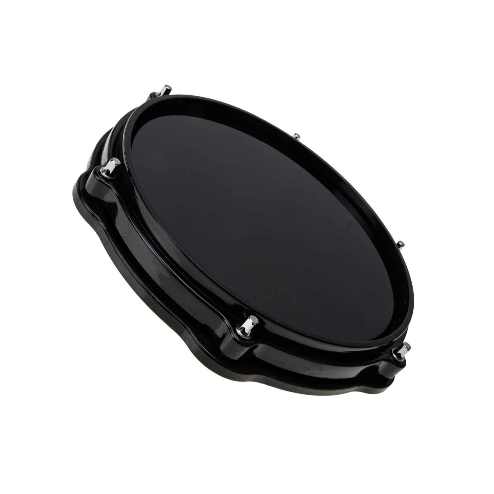 Dumb Drum Pad Practice Set Rubber EVA Material Adjustable Stand Black Beginner Kit Drumpad Accessory Home Use Reduce Noise