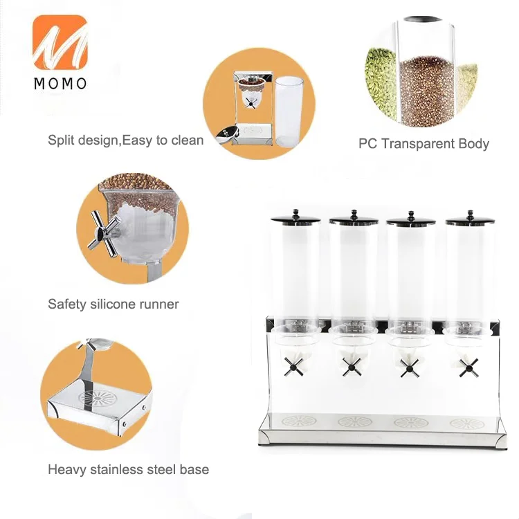 Thân Thiện Với Môi Trường Không Gỉ Số Lượng Lớn Thực Phẩm Khô Ngũ Cốc Đựng Dành Cho Siêu Thị