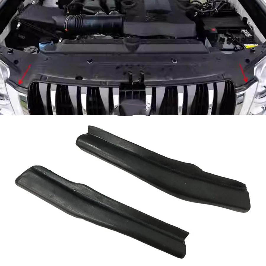 

Wooeight 2Pcs Front Bumper Seal Strip Rubber Strip Headlight Seal Waterproof Left Right For Toyota Land Cruiser LC150 2010-2013