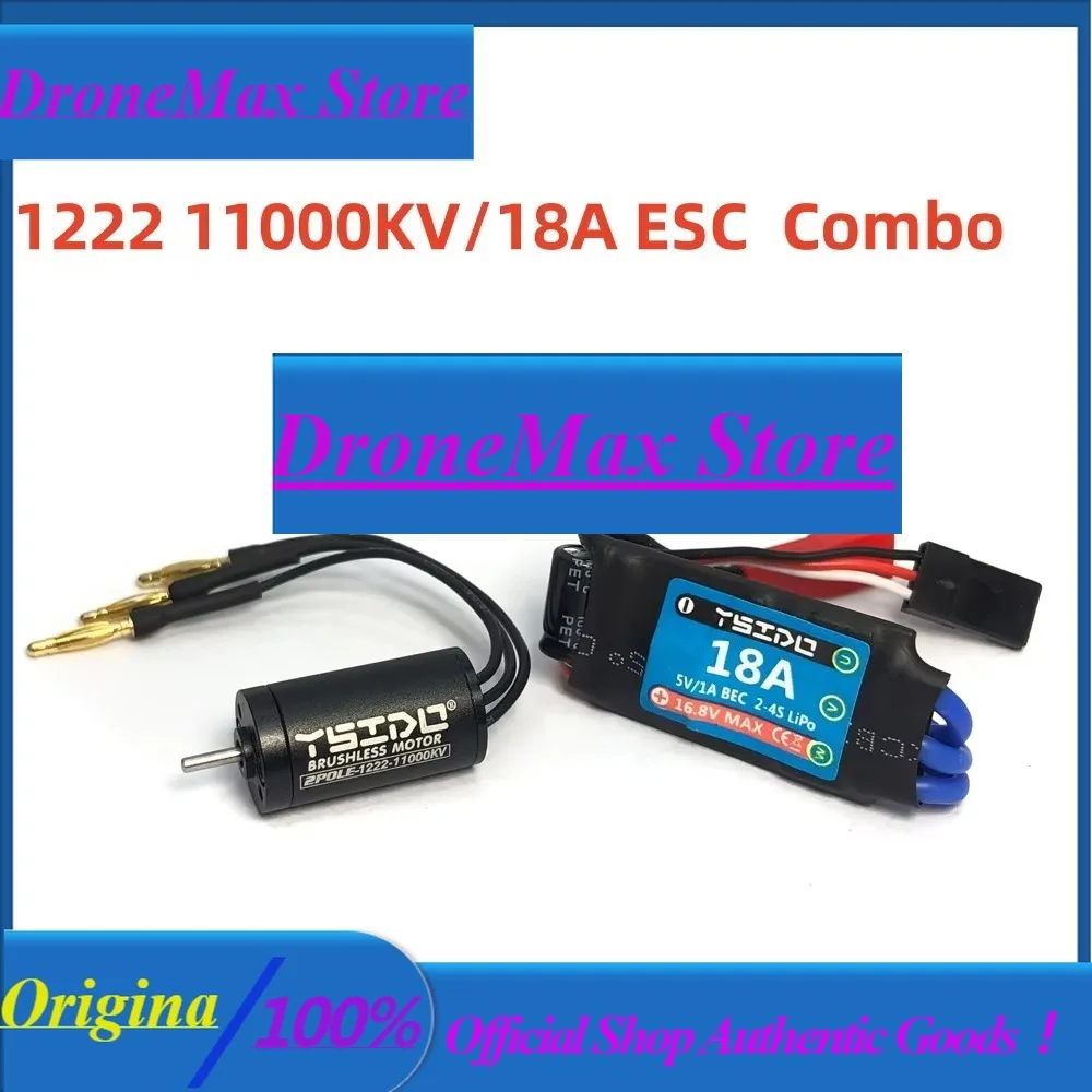 DroMaYSIDO 1222 11000KV Brushless Motor 18A ESC For Mini Z Mini Q GLracing PN Racing Kyosho Mr03 Pro Atomic DRZ 1/28 1/32 RC Car