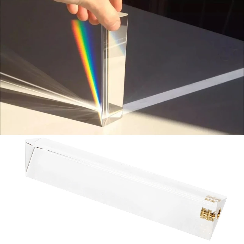 130mm Photography Triangular Prism Photos Rainbow Crystal Glass Effects Filters