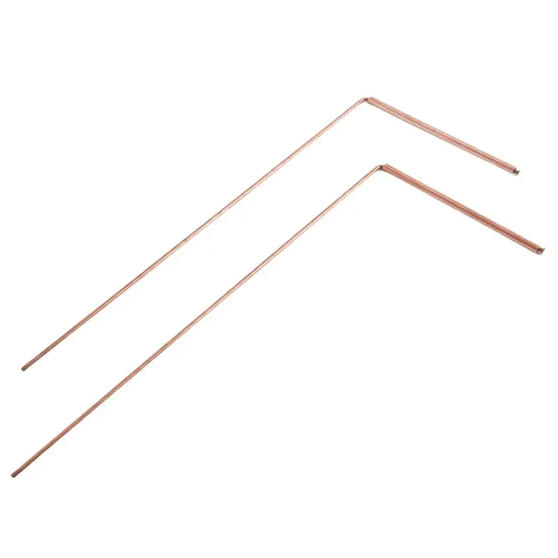 [NEWA76K!】 Copper Dowsing Rod Pure Copper 2PCS Divining Rods - For Divining Water, Treasure(A) Durable Easy To Use Gold