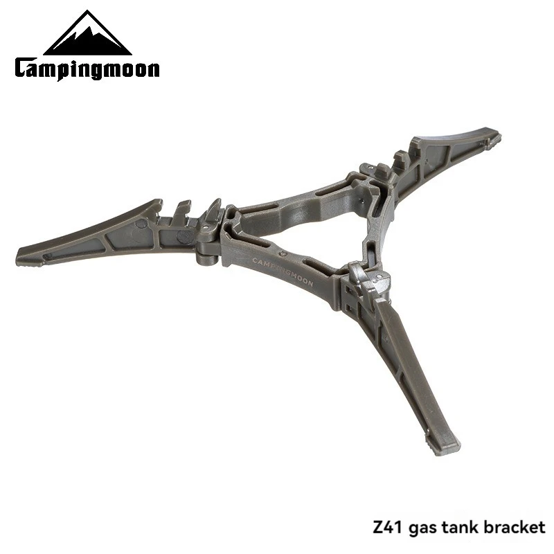 CAMPINGMOON Portable Foldable Gas Cylinder Bracket Long Flat Gas Cylinder Universal Bracket Three Leg Stable Stand