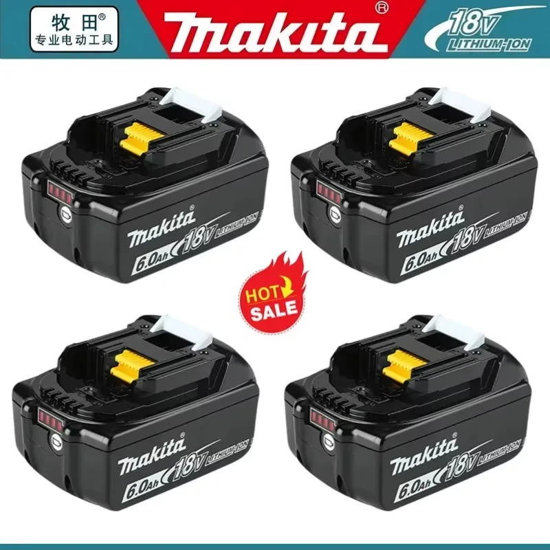 Original Makita 6Ah/5Ah for Makita 18V Battery BL1830B BL1850B BL1850 BL1840 BL1860 BL1815 Replacement Lithium Battery