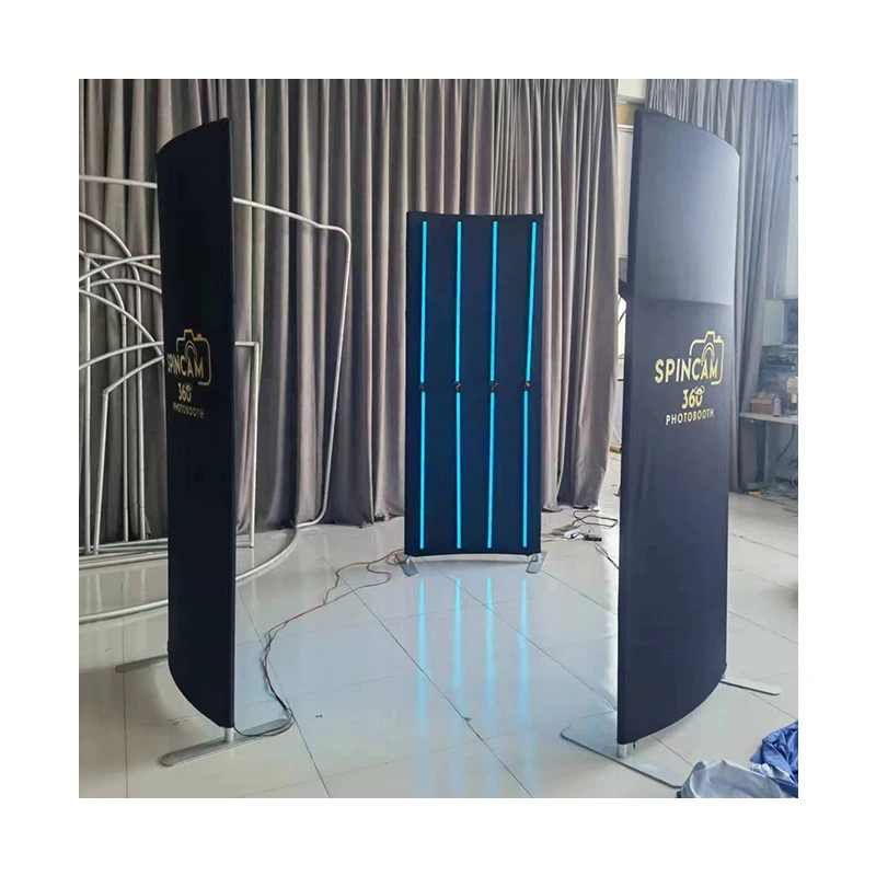 

For 360 Degree Video with LED Lights New Style Photo Booth Backdrop for Party Events