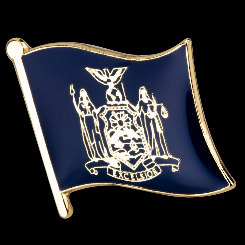 

Значок с флагом Нью-Йорка США, брошь с лацканами Natinal, булавки с флагом, значок с флагом страны