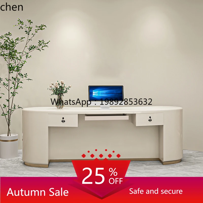 

Beauty salon checkout page clothing store bar counter special-shaped company yoga studio reception desk baking paint