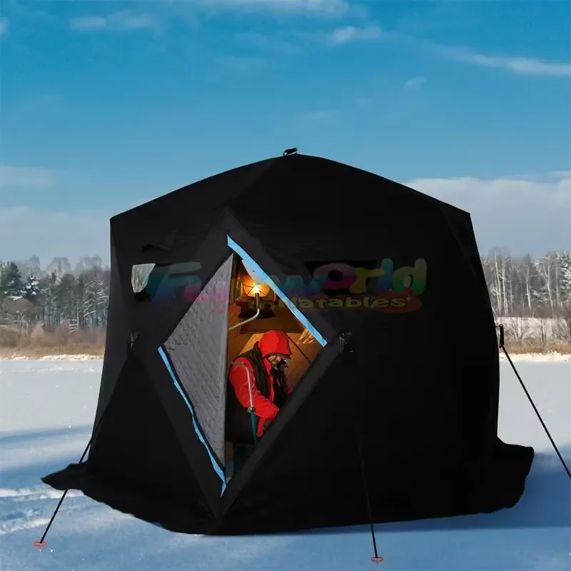 STLF Portable ice fishing tent shelter pop up tents with stove jack for camping backpacking outdoor hunting without