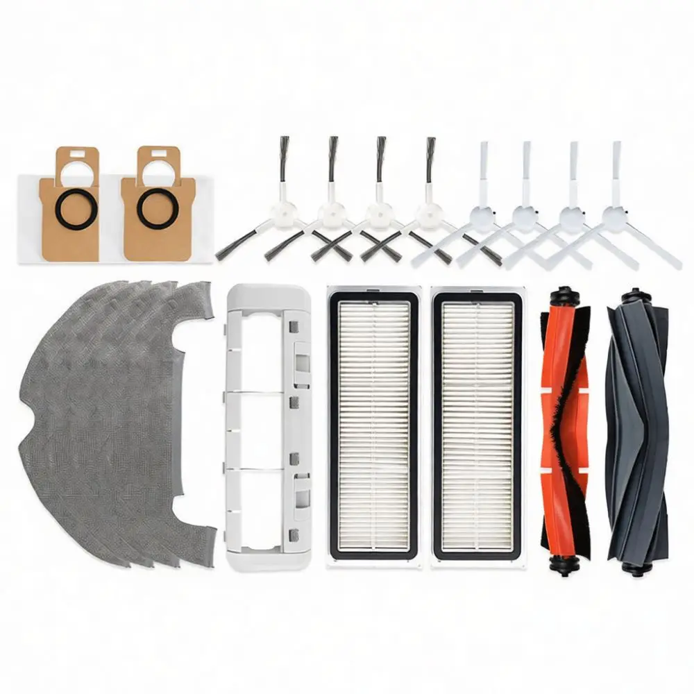 Spare Parts Set For X10 D109GL Robot Vacuum Hepa Filter Side Brush Rolling Brush Mop Cloth Dust Bag Tool Kits