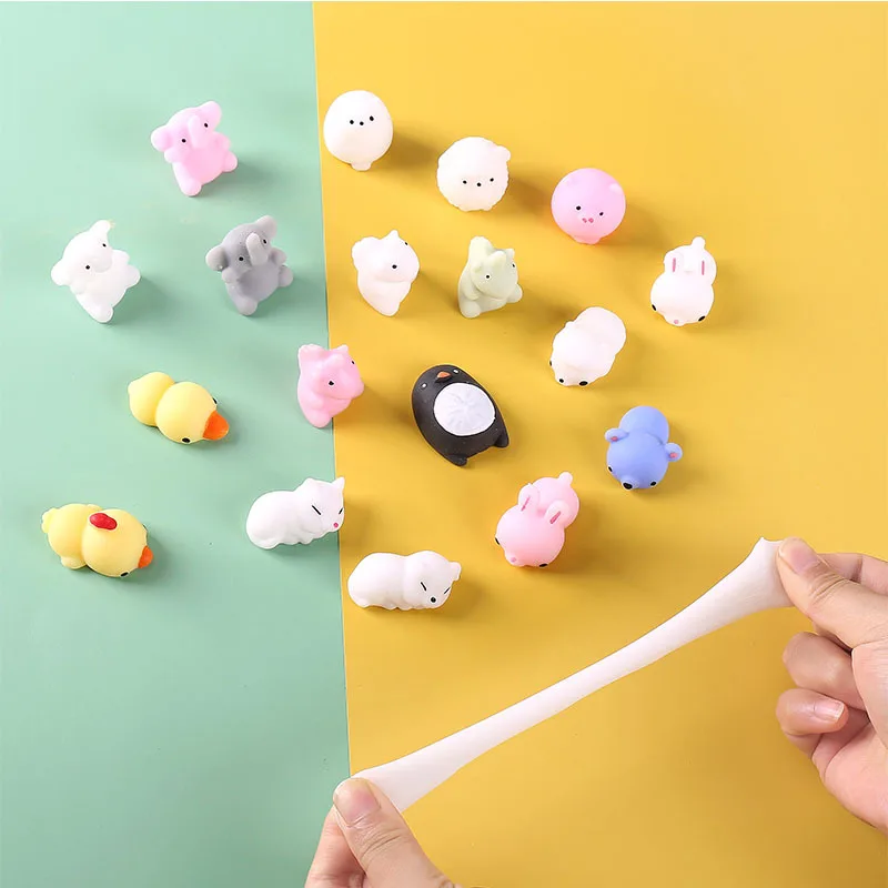 Super น่ารักสัตว์ Sensory ความเครียดบรรเทาของเล่นบีบ Anti-stress MINI ของเล่นเด็กเกมมือง่าย dimple ผ่อนคลายของเล่น J58