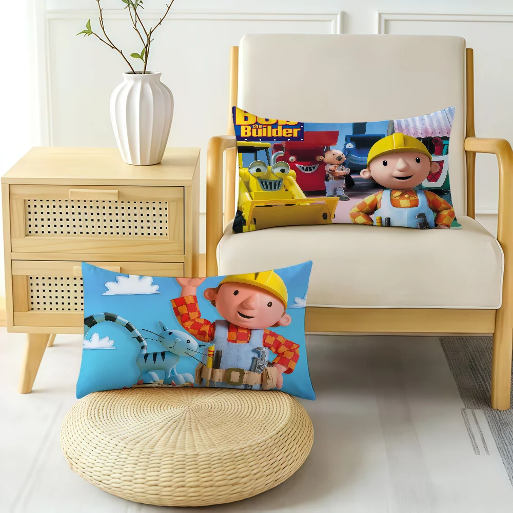 Cartoon B-Bob the B-Builder cushion cover Hit Product Home Sofa living Room Double-sided Soft Pillow Cover
