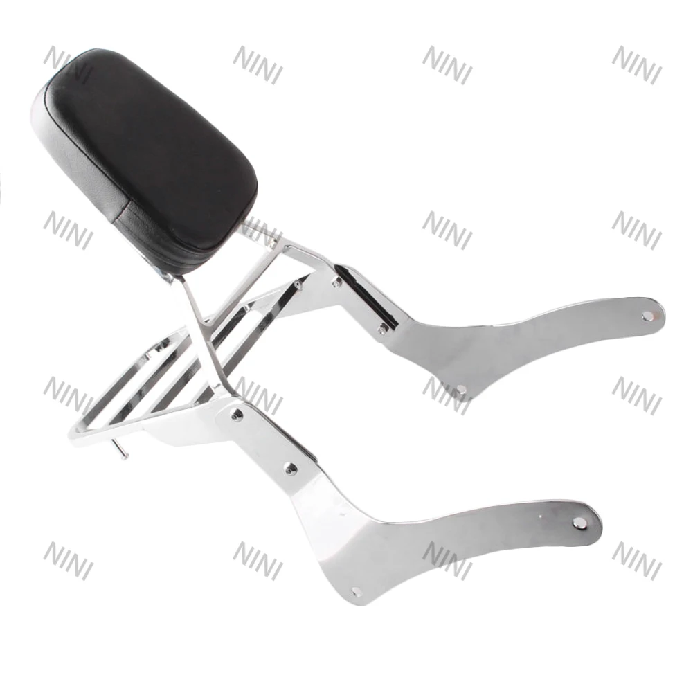 

Motorcycle Accessories For Kawasaki Vulcan VN900 Classic 1996-2023 Rear Passenger Backrest Sissy Bar Luggage Rack Chrome Alloy
