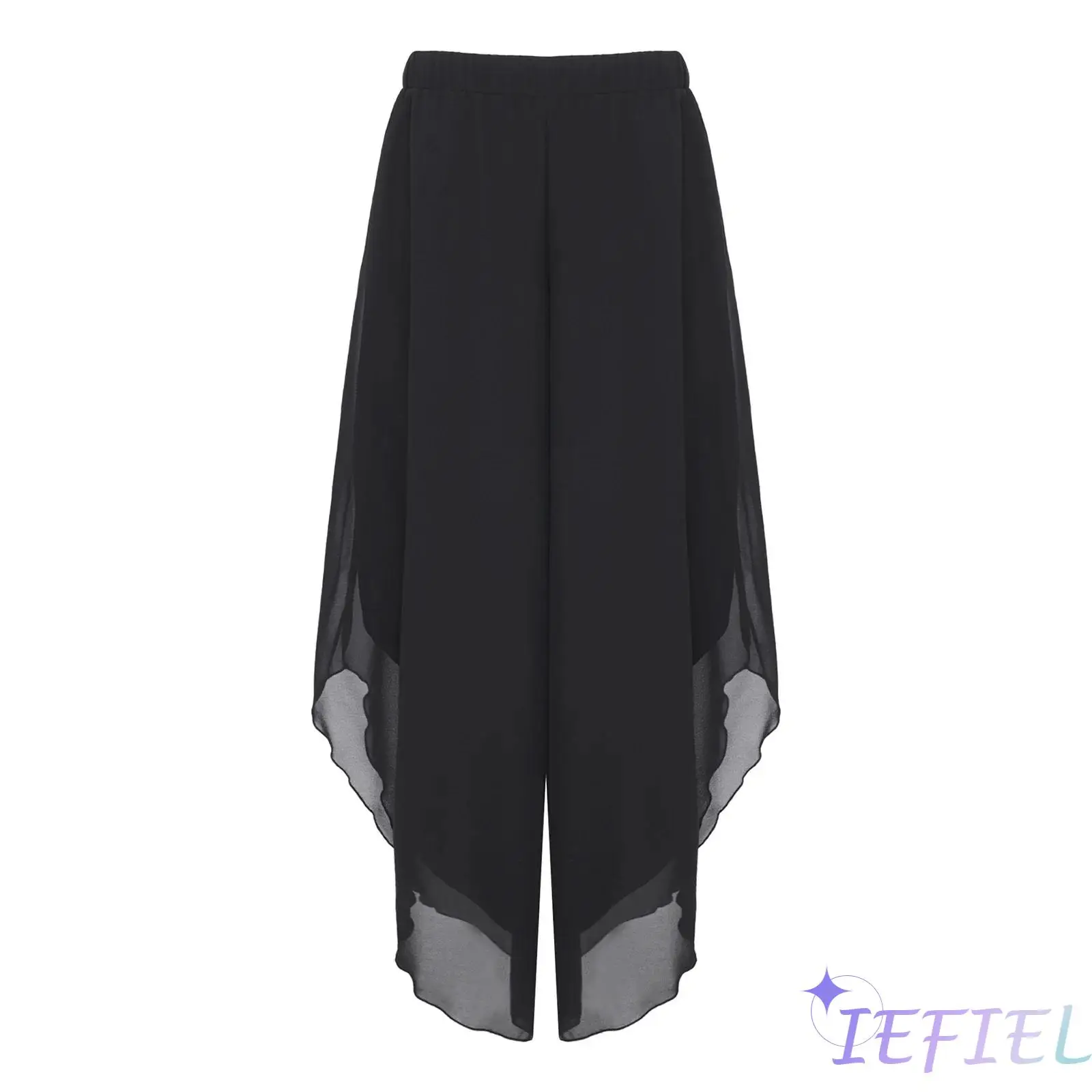 

Women Modern Dance Loose Wide-Leg Pants Elegant Ballet Dancing Training Ladies Chinese Folk Dance High Waist Trousers Costume