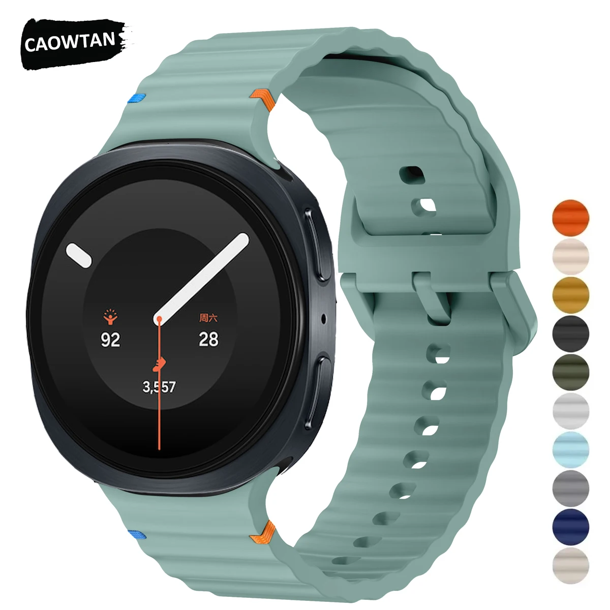 Silicone Strap for Samsung Galaxy Watch9 8 40mm 44mm No Gaps Sport Wristband for Samsung Galaxy Watch 8 Classic 46mm Bracelet