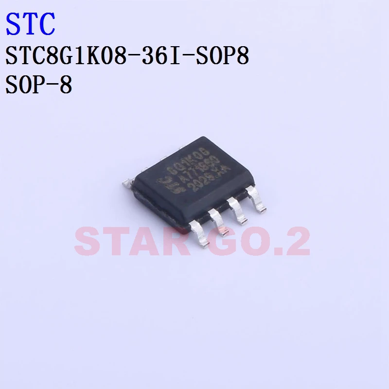 10PCSx STC8G1K08-36I-DFN8 SOP8 STC Microcontroller