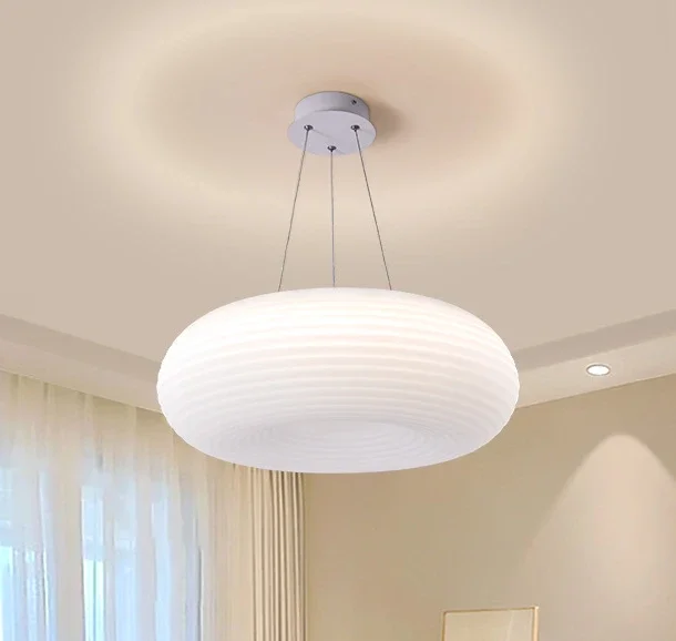 

GHJUYIOL New bedroom pendant light, modern and simple cream style, master bedroom light, creative and warm room lighting