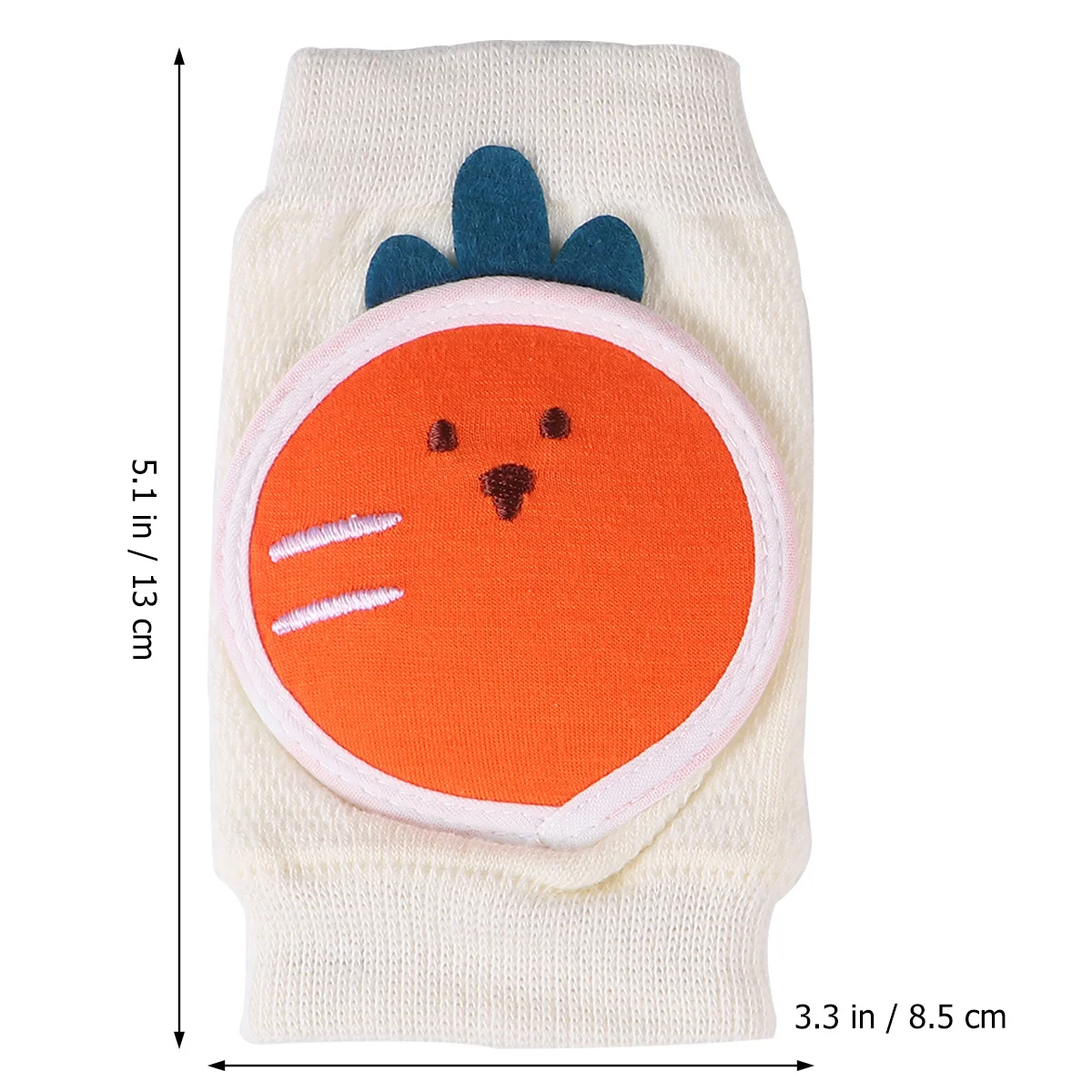 แผ่นรองเข่าเด็ก ระบายอากาศได้ดี สวมใส่สบาย ป้องกันการกระแทก สำหรับเด็กวัยหัดคลาน รูปทรงแครอท แผ่นรองเข่าเด็ก ป้องกันการกระแทก