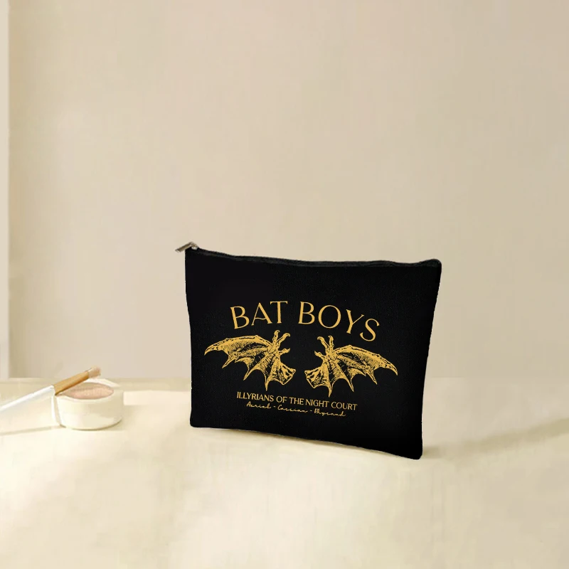 The Bat Boys Pattern Makeup Bag Best Gift for Who Love Fourth Wing Fans Pencil Case Free Shipping Cosmetic Case Toiletry Pouch