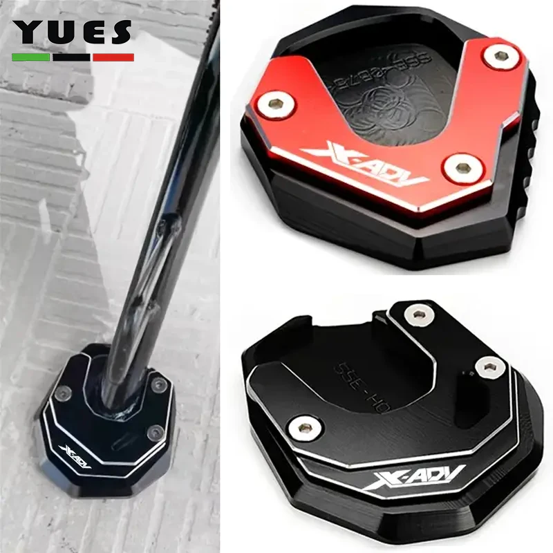

For HONDA X-ADV 750 XADV750 XADV 750 2017-2024 2021 Motorcycle Accessories Stand Extension Plate Kickstand Side Stands Enlarger