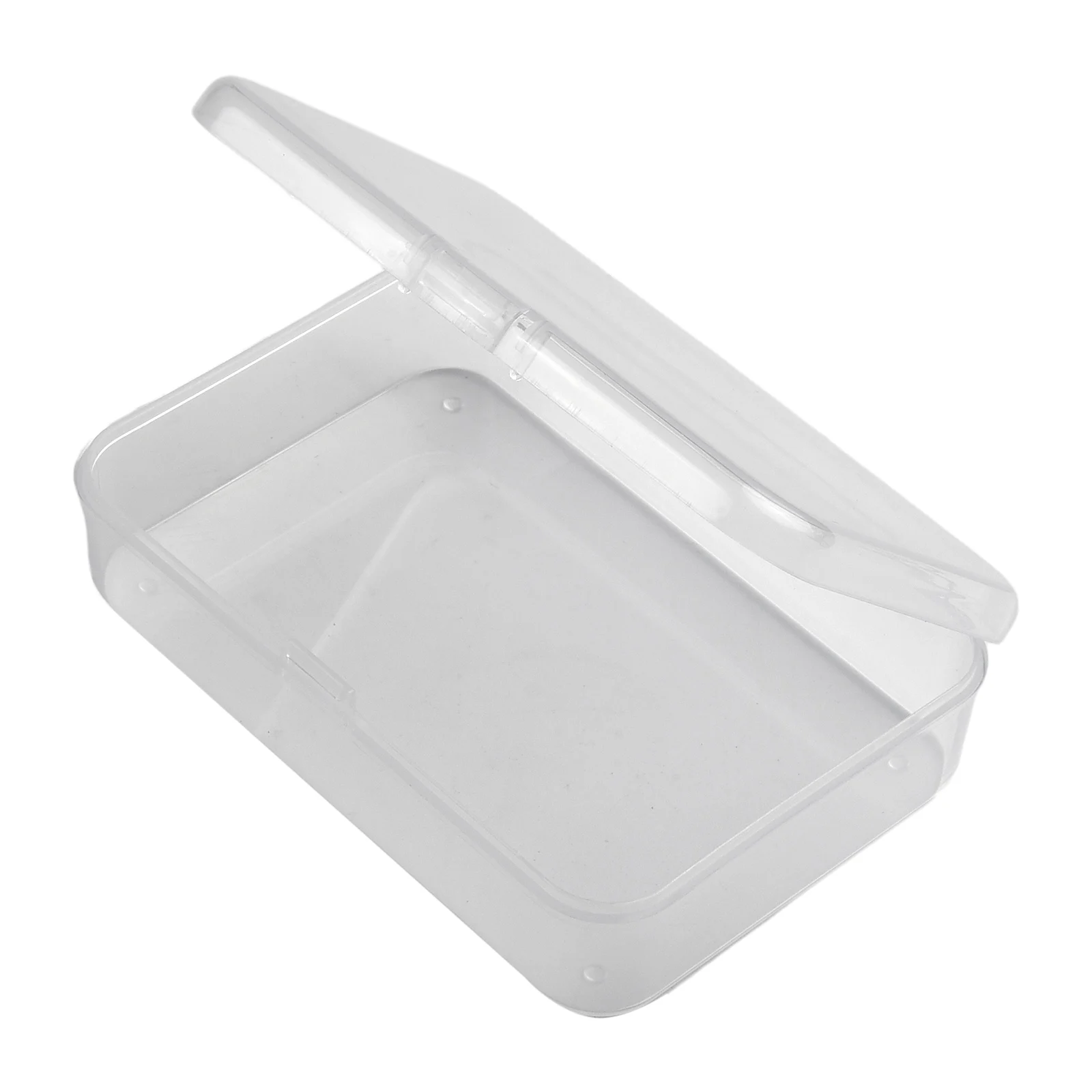 5pcs Transparent Plastic Box Jewelry Packaging Component For Receiving Box Crafts Rectangle Household Storage Box
