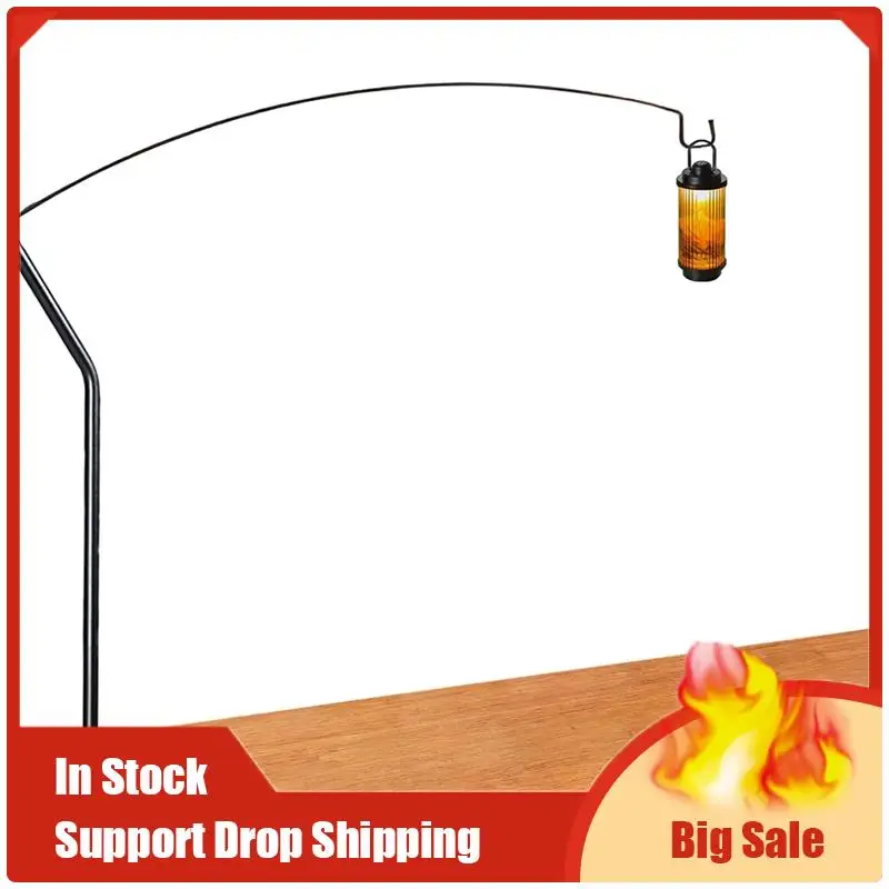 

A35F New Camping Lamp Hanging Rack Aluminum Alloy Detachable Lantern Stand Outdoor Portable Camping Lamp Hanging Pole
