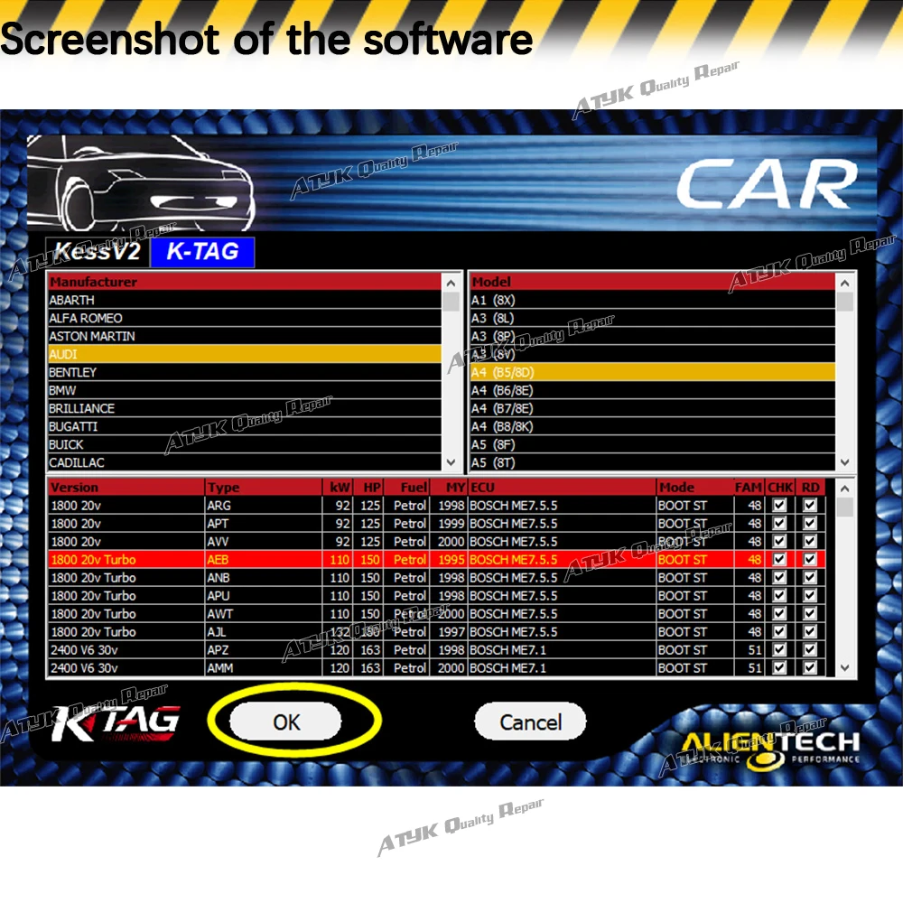 2.25 KTAG ECU chip programming tool repair software ktag 2.25 Diagnostic tools tuning auto ecu cars trucks 2024 new vci Program