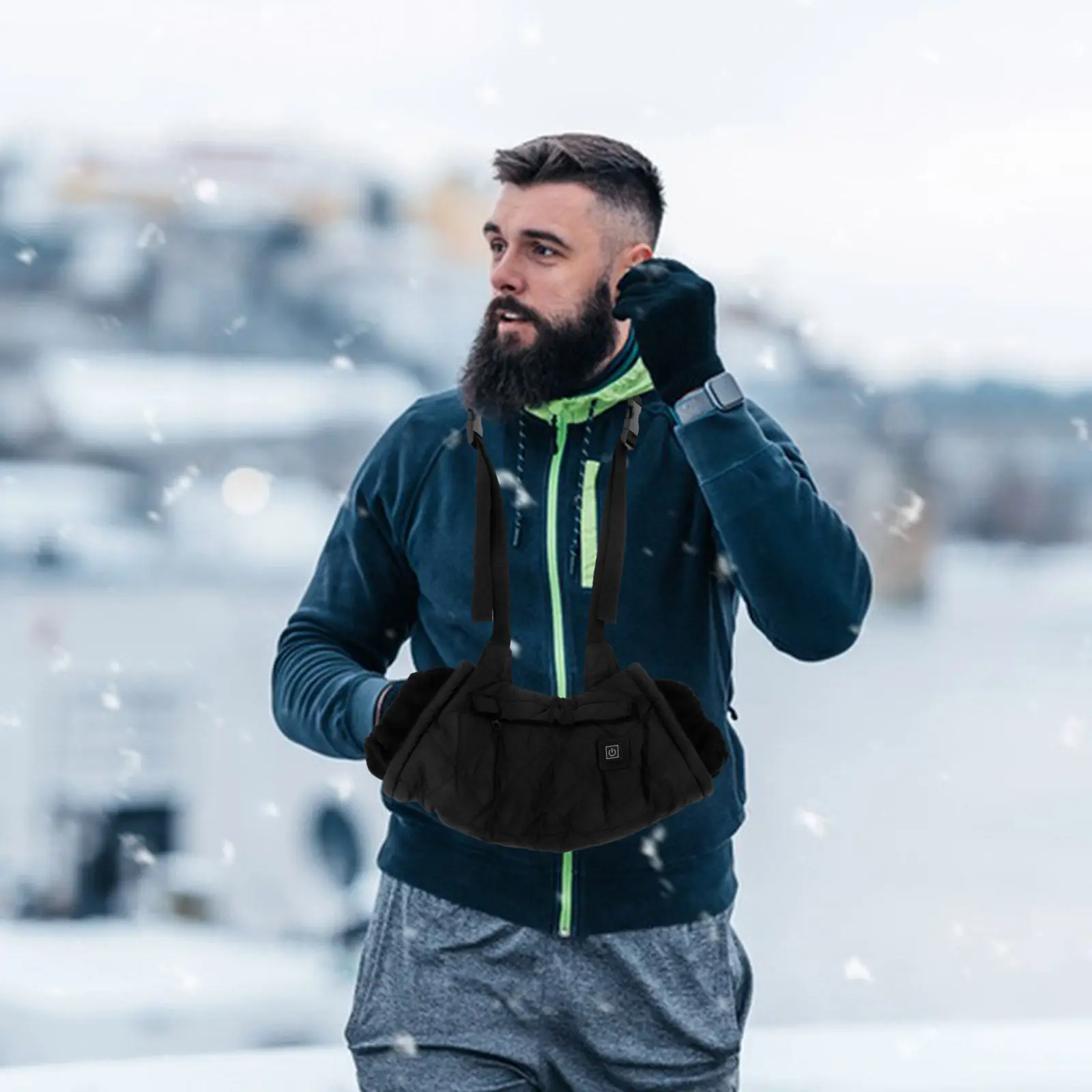 

Portable Hand Muff Electric Heated Warmer Bag USB Hanging Warmer Muff Winter Supply Outdoor Warm Hands Winter Supply