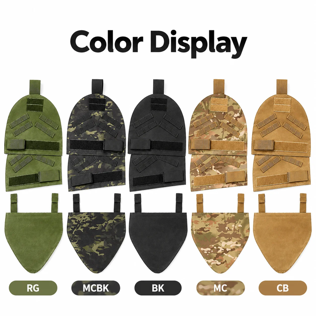 Tactical Shoulder and Groin Protector Kit 3Pcs MOLLE Modular Vest Pads Hook and Loop Guard Set for Outdoor Training Cosplay Gear