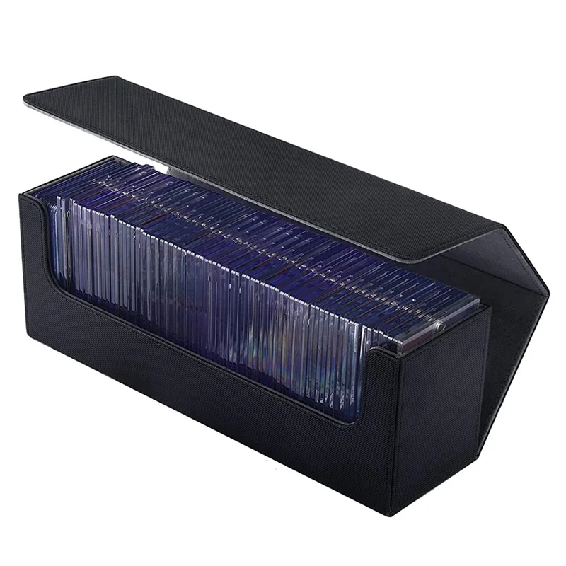 

【Home-Tools!】4 Pieces Card Toploader Storage, Trading Cards Holding Box For 400+ Cards Top Loader Storage Boxes For Magic Cards
