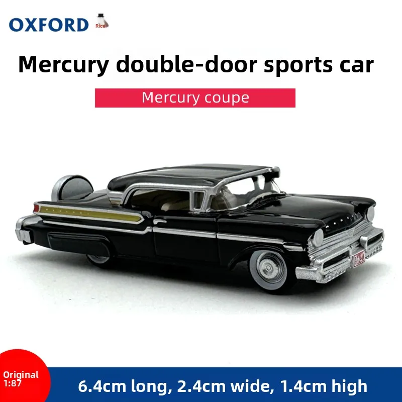

Литой под давлением OXFORD масштаб 1:87, двудверный спортивный автомобиль Mercury, винтажная модель автомобиля, Коллекционная игрушка, подарок, сувенир, украшение для дисплея