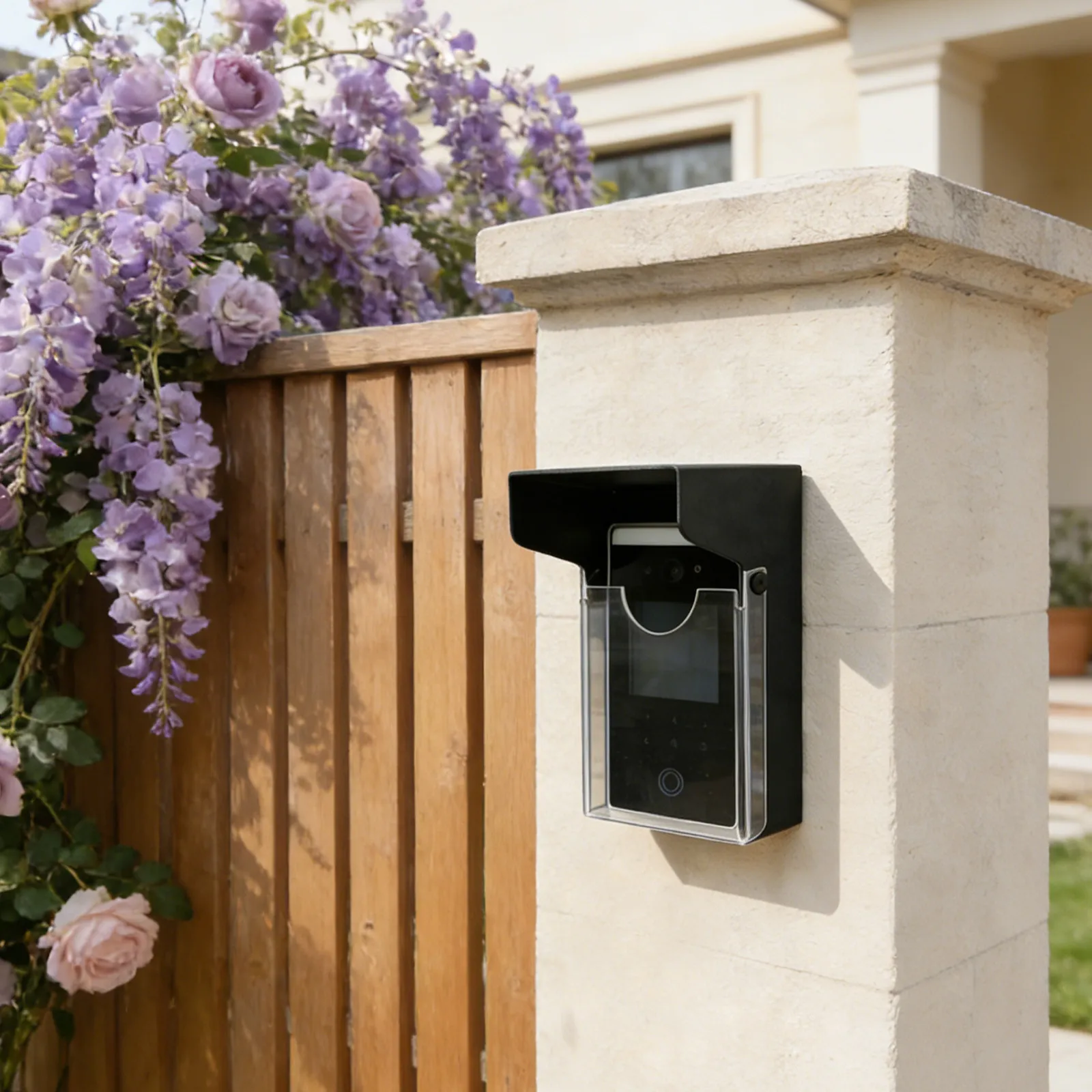 Outdoor Doorbell Rain Shield Universal Waterproof Protective Cover Hd Window Dustproof Video Doorbell Protector Cover Outdoor