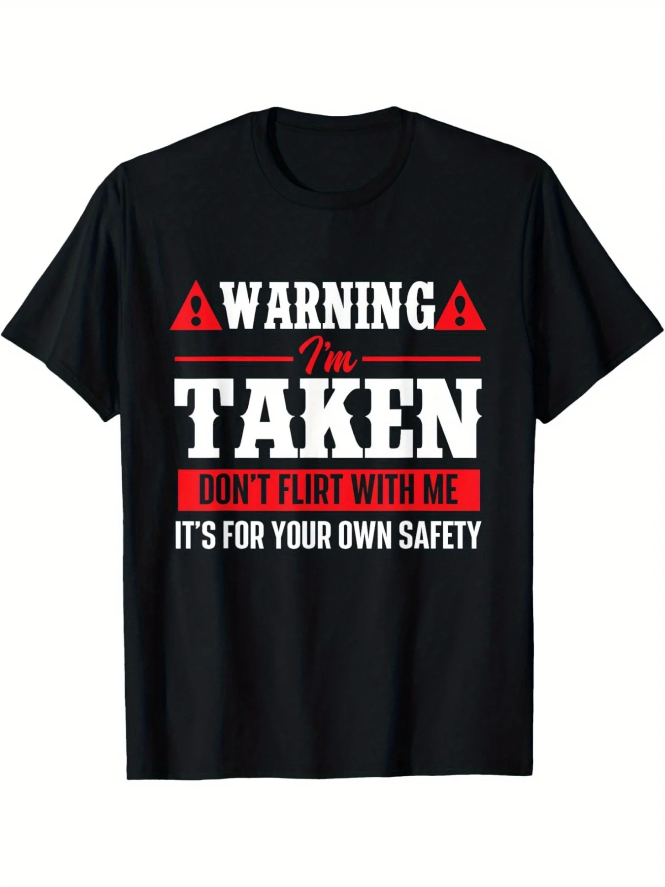 

Warning I'm Taken Don't Flirt With Me - Boyfriend Valentines T-Shirt Family T-Shirt