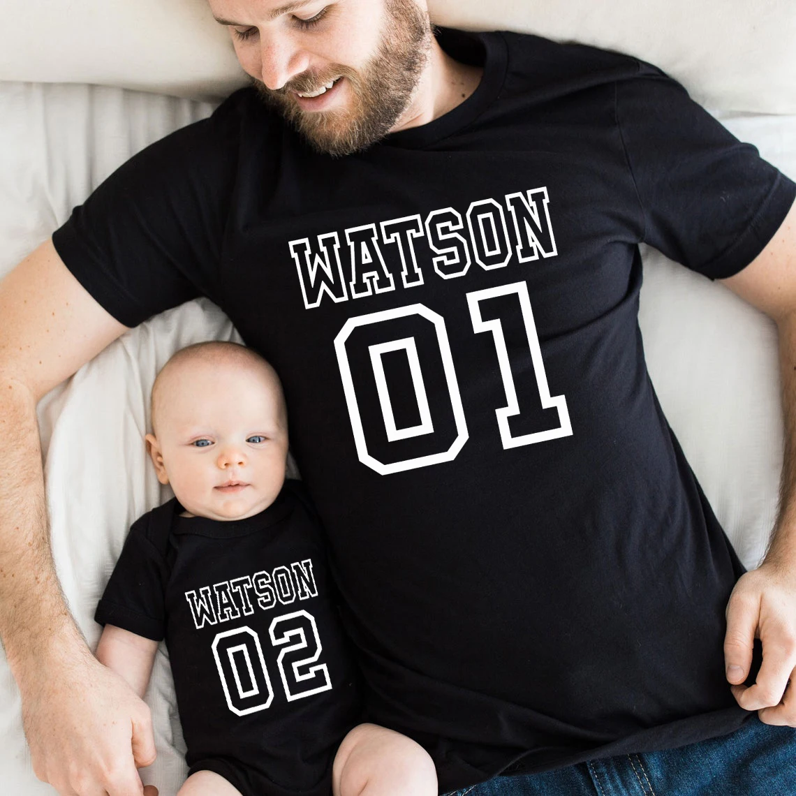 Personalized Dad Shirt Father's Day Gift Father's Day Shirt Custom Dad Shirt Matching Daddy and Me Shirt Father and Son Shirt L