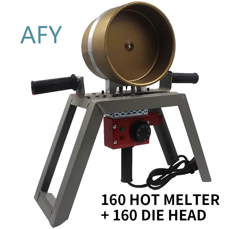 160mm Vertical Pipe Fuser for PPR Pipes Saddle Type Socket Welding Machine Tool for Plastic Pipe Installation Plumbing