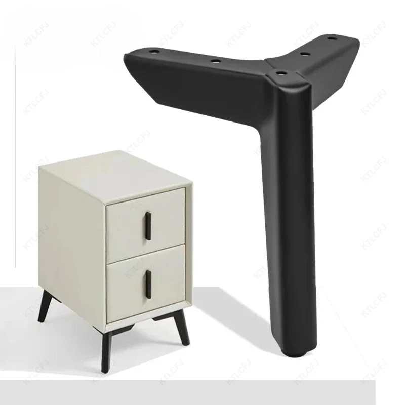 Patas de sofá de 4 piezas para muebles, patas de Metal, negro, dorado, para TV, armario, cama, mesa de centro, escritorio, taburete, silla, 8/10/12/15cm