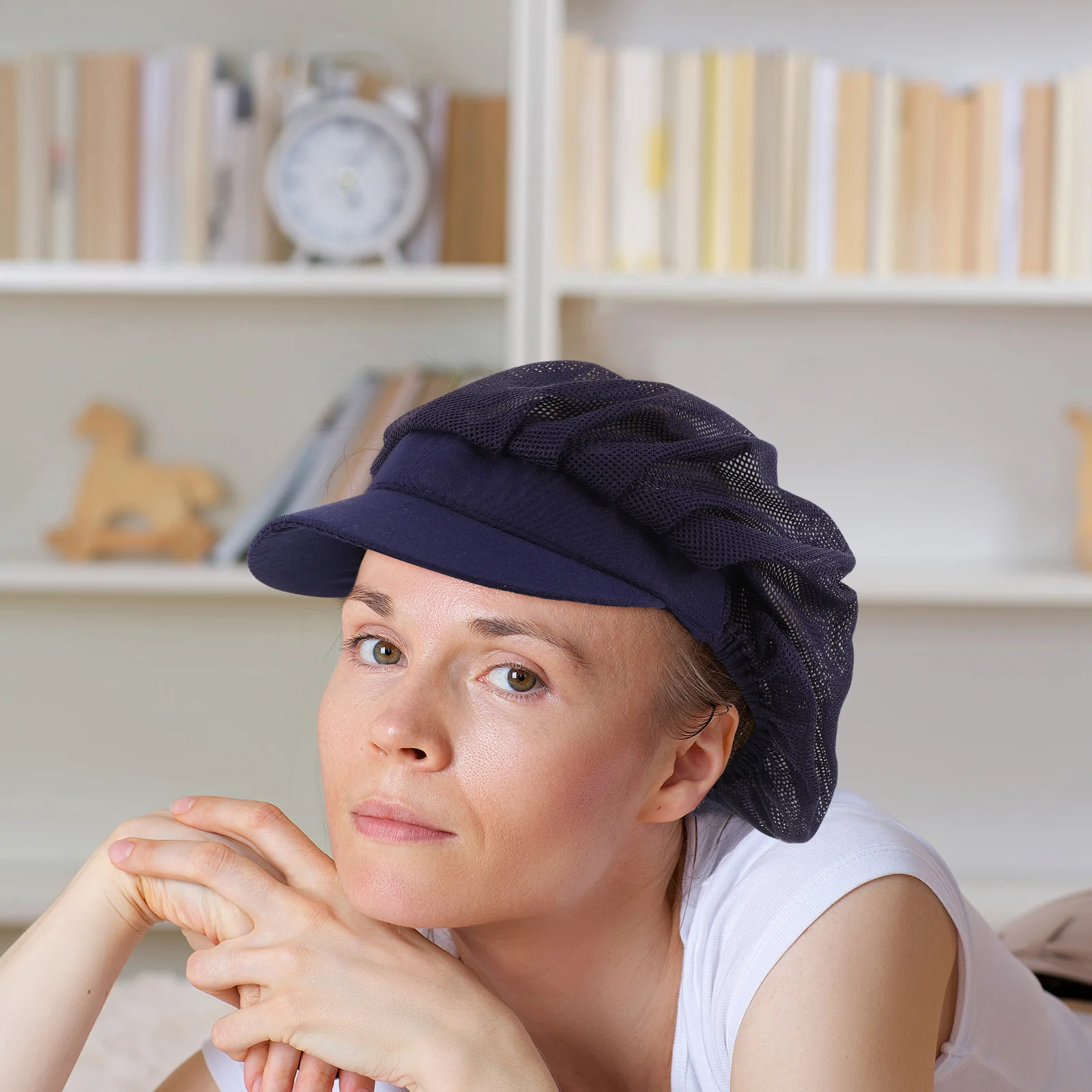 Unisex Chef Hat For Adults Breathable Cotton Cooking Cap Workshop Baker Waitress Sushi Chef Cap Durable Oil Resistant Kitchen