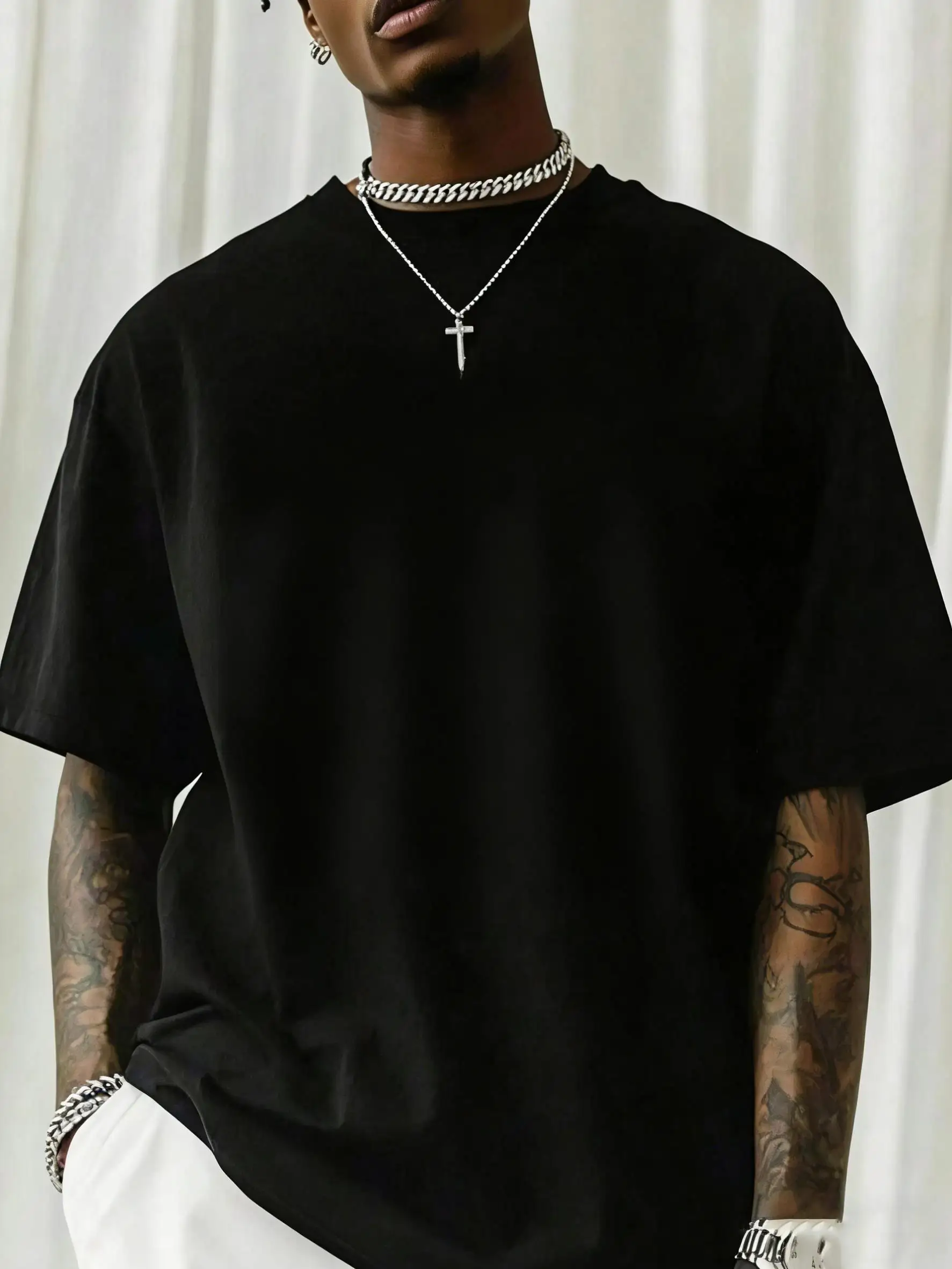Team Family Mens Solid Color Multicolor T-Shirt Summer Crewneck T Shirts Cotton Hip Hop Sports Tops All-Match Loose Streetwear