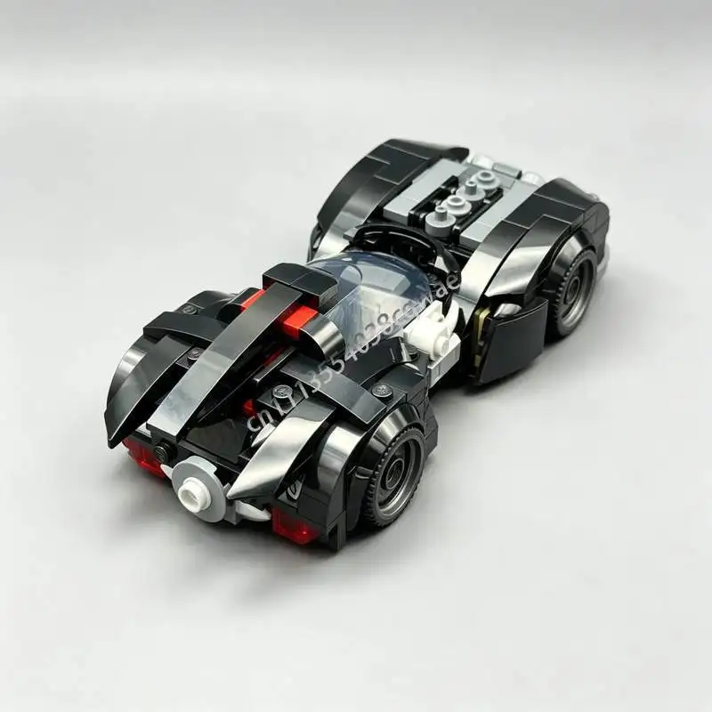 NEW 244PCS MOC Dark Knight Car Model Custom Puzzle Building Blocks DIY Assembly Educational Creative Toy Gift Collection Display view 3