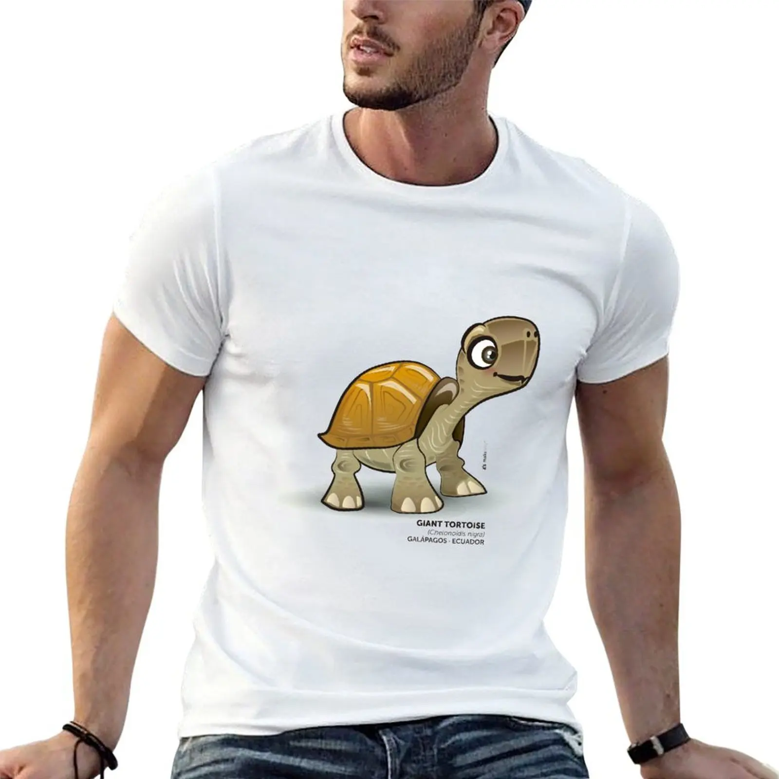 

Galapagos Giant Tortoise T-Shirt cotton t shirts man 100% t shirt custom print mens graphic t shirts T-shirt