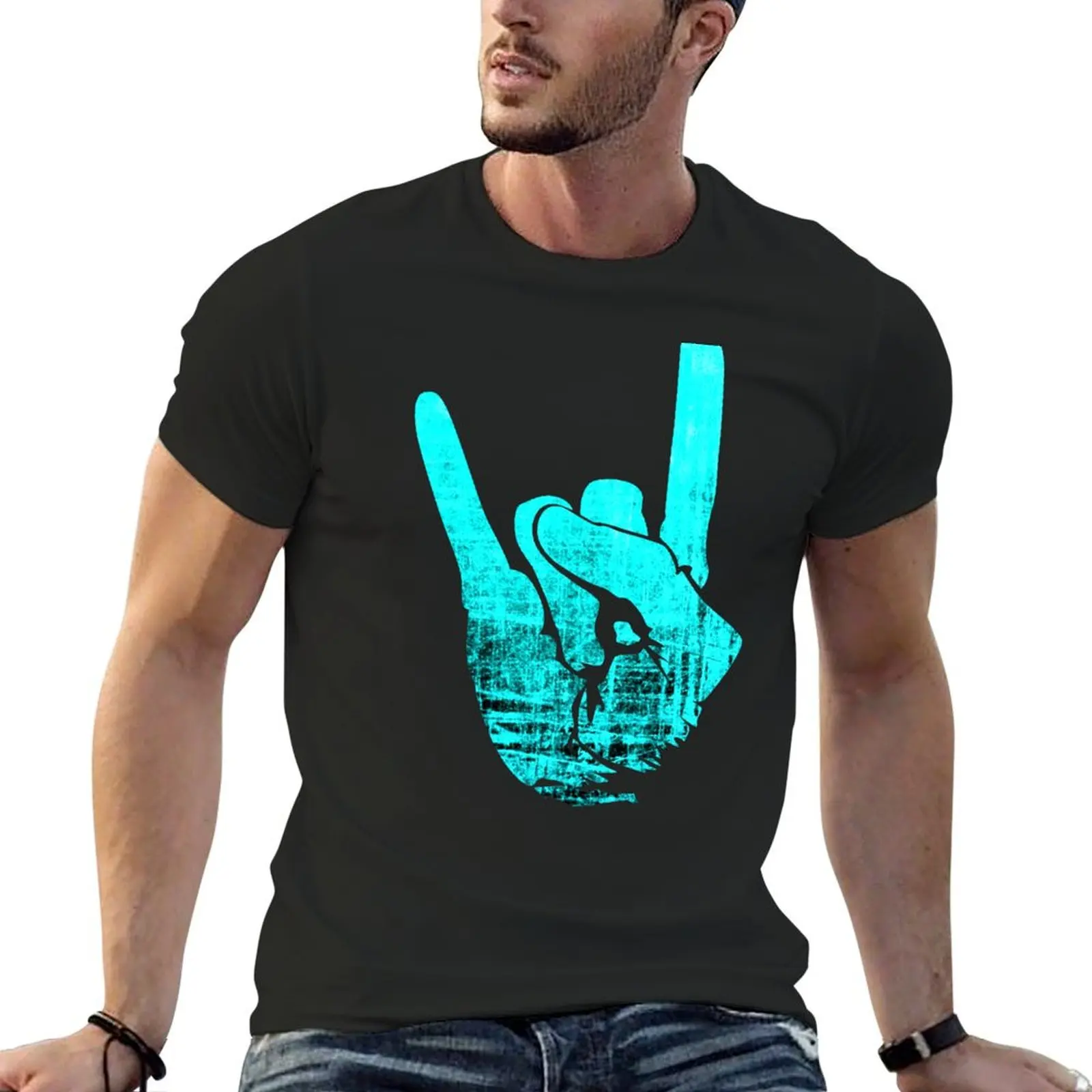 

Rock on T-Shirt anime stuff shirts graphic clothing for men