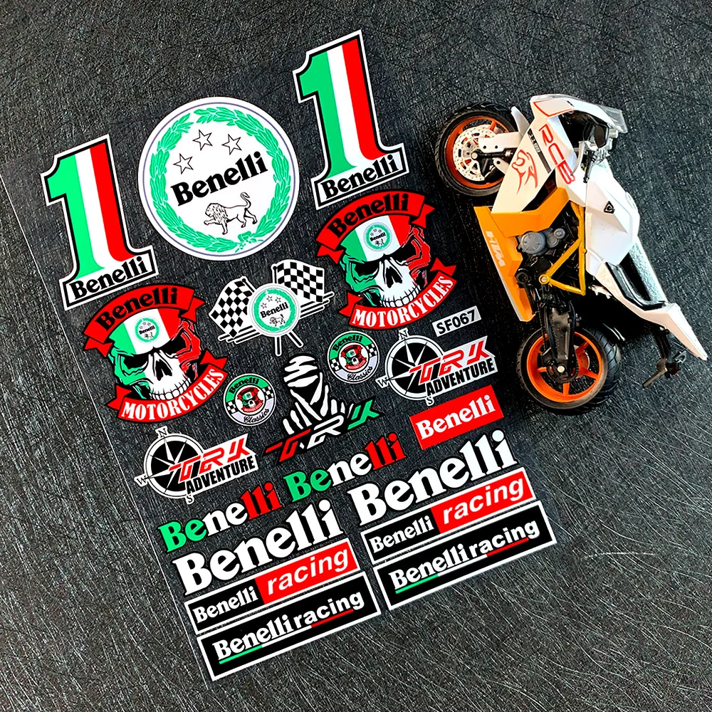 1Set Benelli Sticker Motorcycle Reflective Badge Tank Emblem For Benelli TNT300 TNT600 BN600 BN302 Stels600 Keeway RK6/BN 