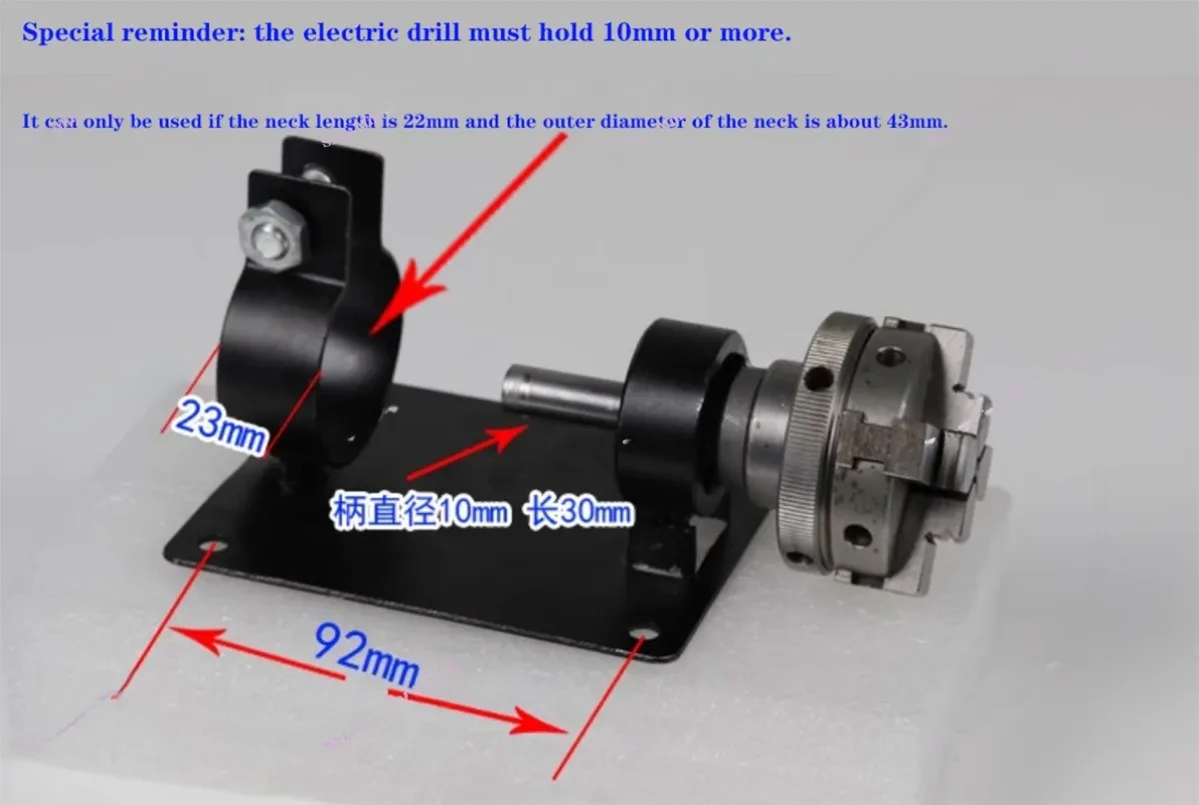 New Lathe Chuck 3/4 Jaw Chuck Self-centering DIY Lathe Chuck Wood 50mm 65mm 80mm Mini Collet Lathe Accessory