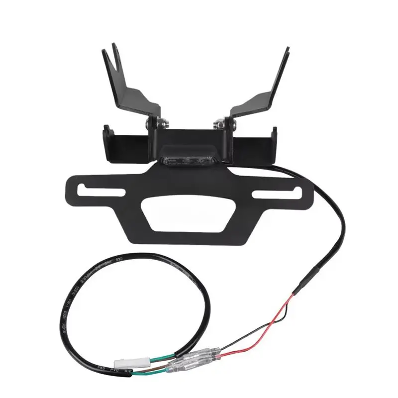 A80X-Motorcycle License Plate Holder For Honda CB650R CBR650R 19-26 Motorcycle Fender Eliminator Tail Frame LED Plate Light