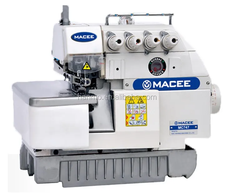 MC 747 high-speed four-wire overlock sewing machine with clutch motor