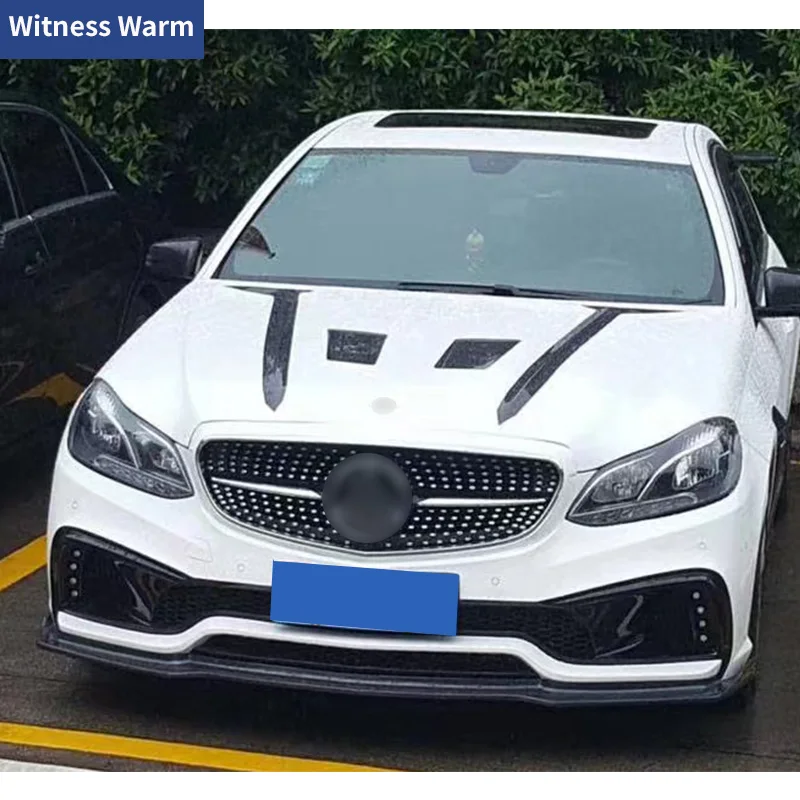 Carbon Fiber/FRP Unpainted Engine Cover Bonnet Hood For Benz W212 E200 E260 E300L Tuning 2014-2016