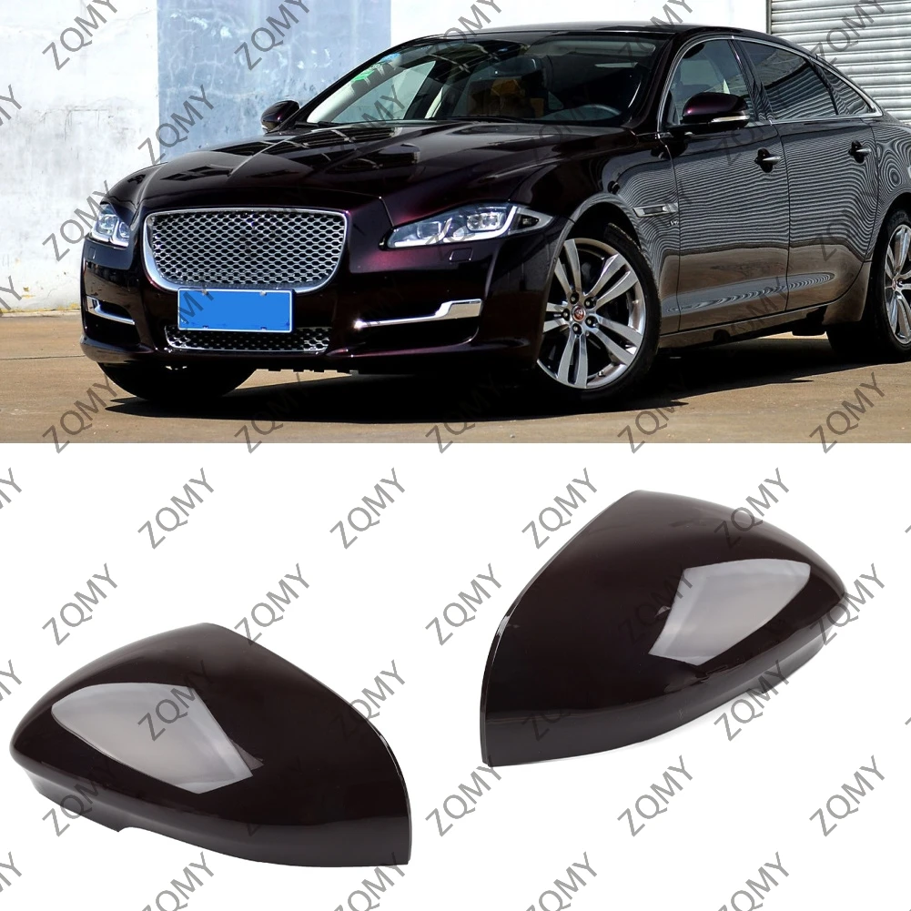 1PCS Car Rearview Mirror Cover Cap For Jaguar XE XF XFR XFR-S XJ XJR XJR575 XK XKR XKR-S I-Pace C2Z4413 C2Z4412